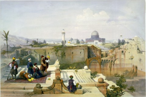 D'après David Roberts, La Mosquée d'Omar