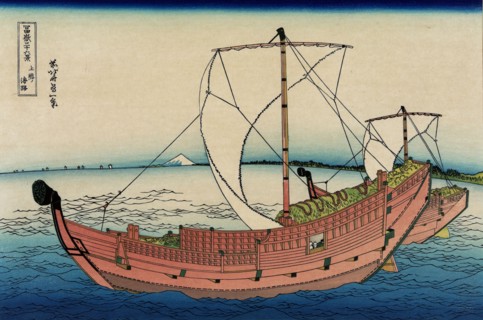 Hokusai, La route maritime de la province de Kazusa