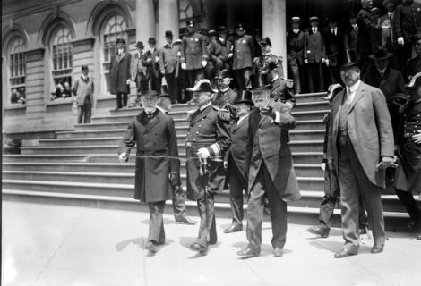 Unveiling of monument at entrance Central Park