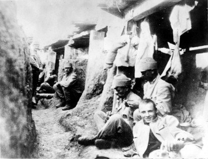 Première guerre mondiale : Des soldats allemands se détendent