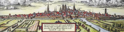 Vue panoramique de la ville de Münster