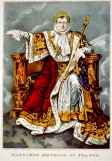Napoléon Bonaparte dans ses habits de couronnement