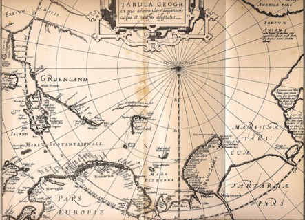 Map of 1611 of the third voyage of William Barentsz