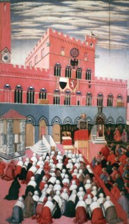 St Bernadino of Siena preaching in the Campo