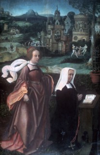 Wife of Donor of St Nicholas with St Godelina'