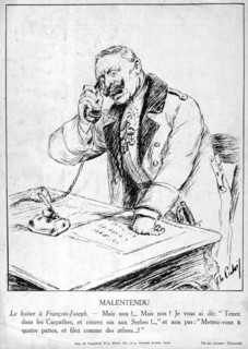 Cartoon of Wilhelm II, German Emperor