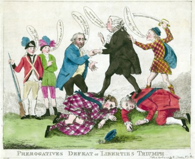 Prerogatives defeat or liberties triumph'