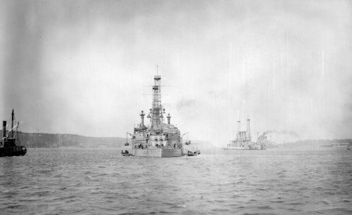 Warships in North River