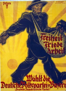 Affiche politique allemande