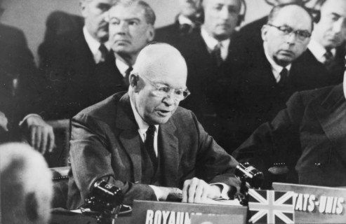 Le président américain Eisenhower