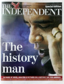 Première page de "The Independent"