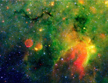 Image infrarouge prise du téléscope spatial Spitzer