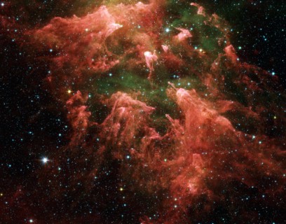 Image en fausse couleur de la nébuleuse de la Carène