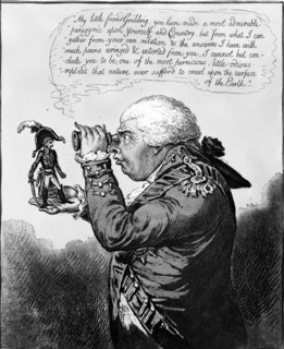 Gillray, Le roi de Brobdingnag et Gulliver