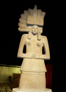 Stone sculpture of Tlazolteotl