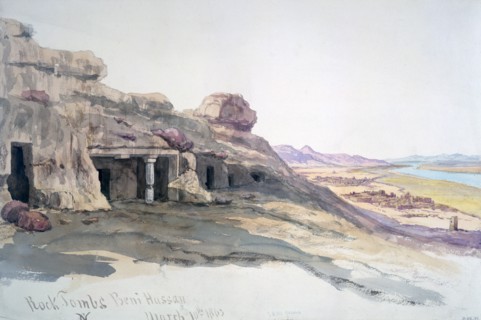 Vacher, Tombes creusées dans la roche