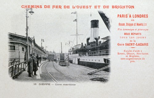 Paris-London, station at Dieppe