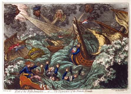Gillray, La fin de l'invasion irlandaise