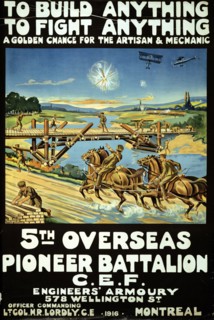 Première Guerre Mondiale, affiche de recrutement canadienne