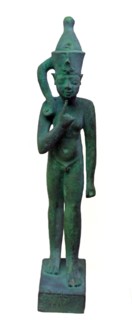 Bronze figure of a Pharaoh