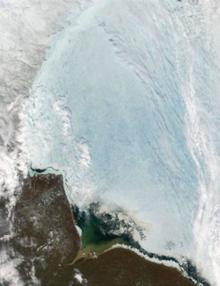 satellite view over Hudson Bay