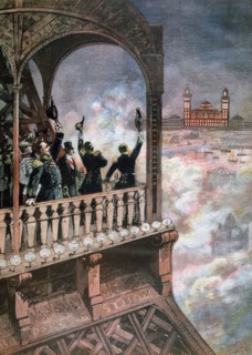 Politicians and diplomats  on the Eiffel Tower