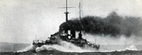 French Navy dreadnought Courbet-class battleship 'Paris'