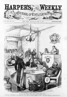Uncle Sam speaking to the Geneva court about Alabama claims