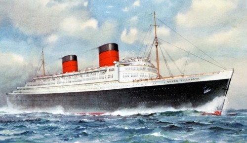 Ocean liner RMS 'Queen Elizabeth'