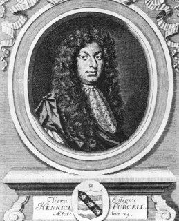 Portrait of the English composer Henry Purcell  1659  - 1695