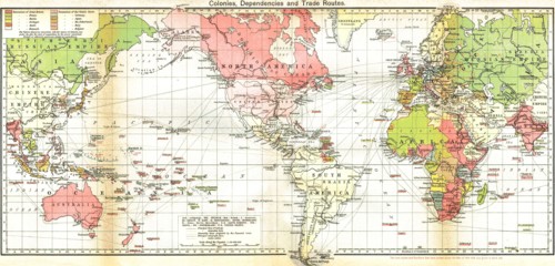 Map of the British Empire 19th Century