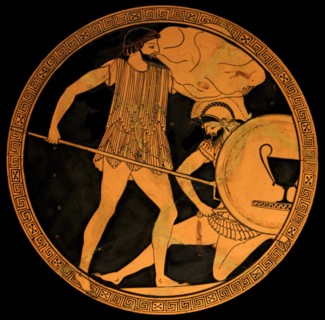 Poseidon fighting Polybotes