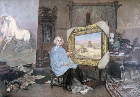 Rosa Bonheur in her studio