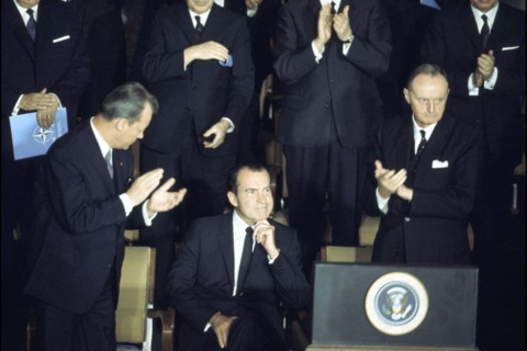 US President Richard Nixon