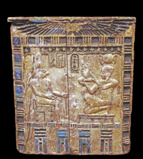 Back of an altar gilded and inlaid wood