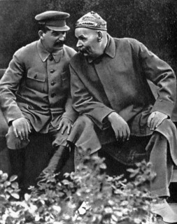 Stalin with Maxim Gorky