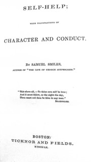 Title page of Self Help by Samuel Smiles