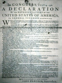 Declaration of independence 1776