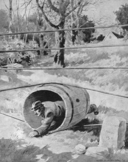 Electrified fence between occupied Belgium and free Holland, 1915