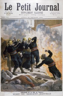 Death of Sergeant Bauchat of the Paris Fire Brigade