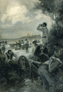Scene during Spanish American War 1898