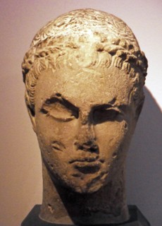 Head of a young man