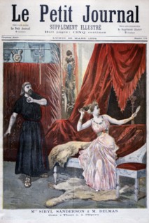 First production of 'Thais' by Massenet at l'Opera