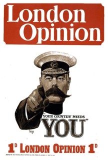 Lord Kitchener 'your country needs you!' poster