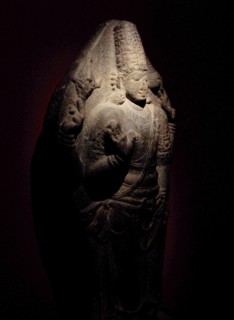 Granite statue of hindu god Vishnu