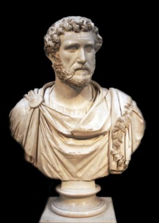 Marble bust of the Emperor Antoninus Pius