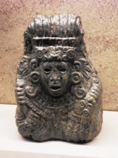 Jade bust of Quetzalcoatl Aztec