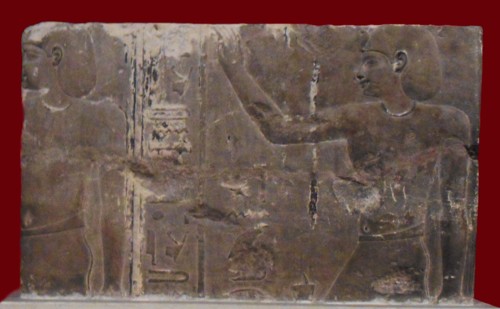 Ptolemy I Soter I depicted making an offering
