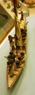 Model of military boat found in an Egyptian tomb