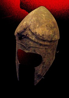 Bronze helmet of Corinthian type